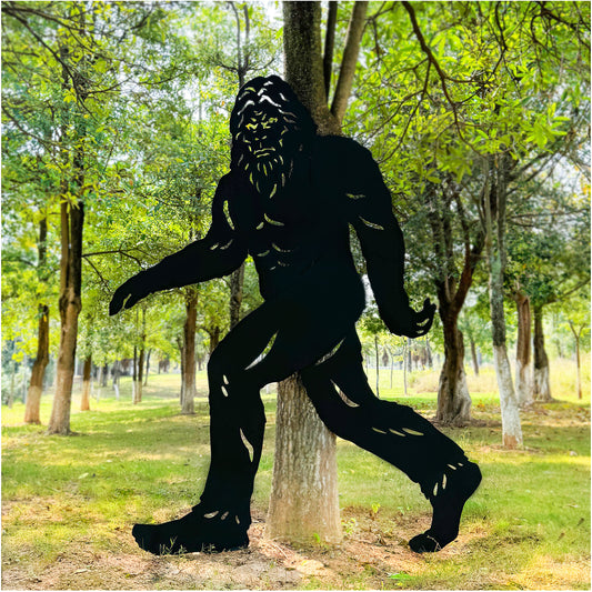 7.4ft Bigfoot Metal Outdoor Decor Big Foot Sasquatch Gifts for Men/Women Bigfoot Silhouette Statues for Yard Art, Patio, Lawn, Forests, Garden Decor, Yard Display, Garden Decorations